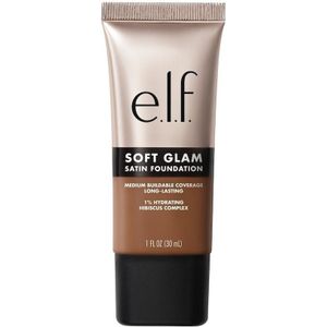 e.l.f. Soft Glam 52 Deep Cool Satin Foundation - Vloeibare Foundation - Langhoudend - Hydraterend