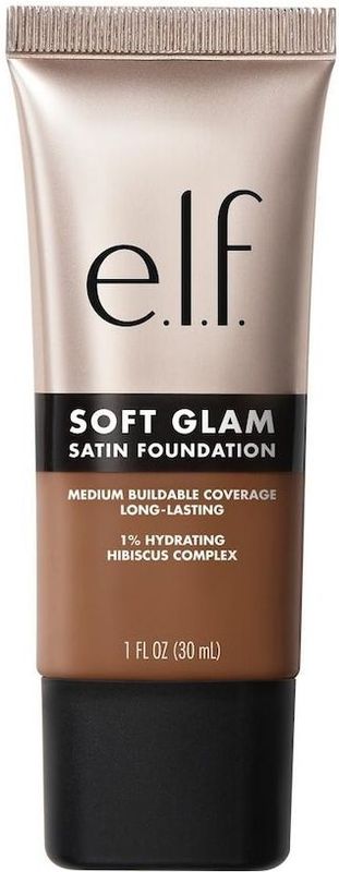 e.l.f. Soft Glam 52 Deep Cool Satin Foundation - Vloeibare Foundation - Langhoudend - Hydraterend