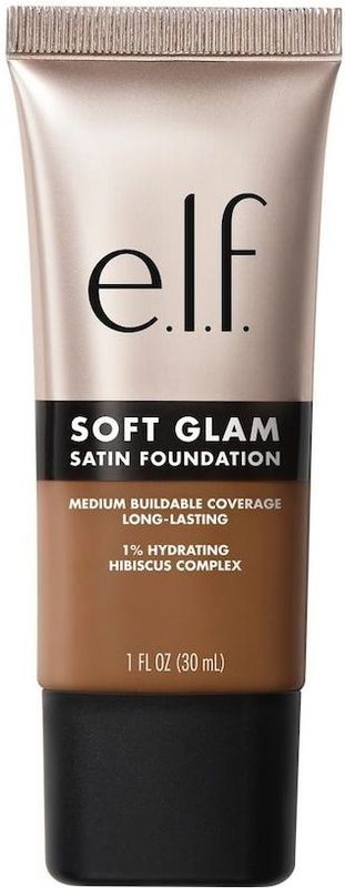e.l.f. Soft Glam 53 Deep Neutral Satin Foundation - Vloeibare Foundation - Langhoudend - Hydraterend