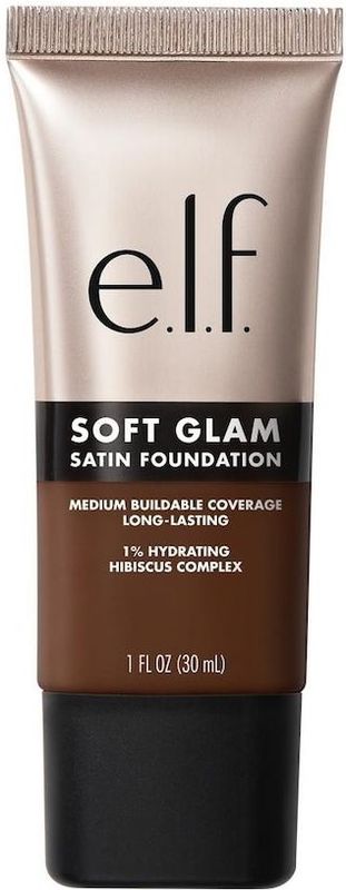 e.l.f. Soft Glam 61 Rich Cool Satin Foundation - Vloeibare Foundation - Langhoudend - Medium Dekking - Satijnen Finish