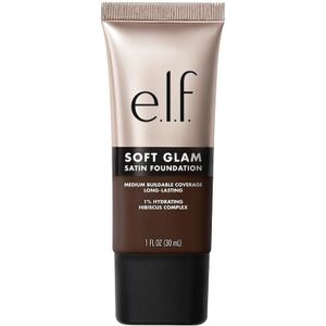 e.l.f. Soft Glam 64 Rich Neutral Satin Foundation - Vloeibare Foundation - Langhoudend - Hydraterend