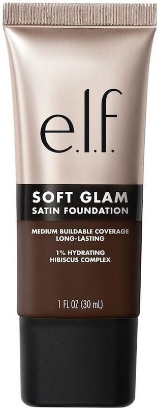 e.l.f. Soft Glam 64 Rich Neutral Satin Foundation - Vloeibare Foundation - Langhoudend - Hydraterend