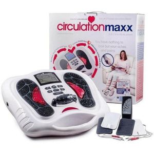BioEnergiser Circulation Maxx Leg Revitaliser Bloedcirculatieapparaat - Voetmassage Spiersimulatie - Verbeter de bloedsomloop in benen en voeten - Ems/Tens apparaat leg trainer, spierstimulatie, incl. gel pads voor massage schouders en rug