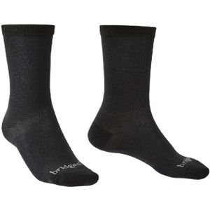 Sokken Bridgedale Base Layer Coolmax Liner Boot Black (2-pack)-Schoenmaat 40 - 43