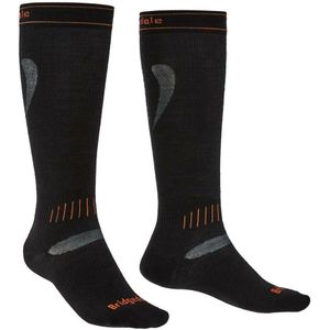 Bridgedale - Ultra Fit Merino - Lange Sokken - Ski - Zwart - Merinowol