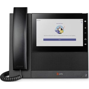 Poly CCX 600 Business Media Phone for Microsoft Teams and PoE-enabled IP telefoon Zwart LCD Wifi