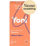 3x Yoni Biologisch Katoenen Tampons Medium 16 stuks