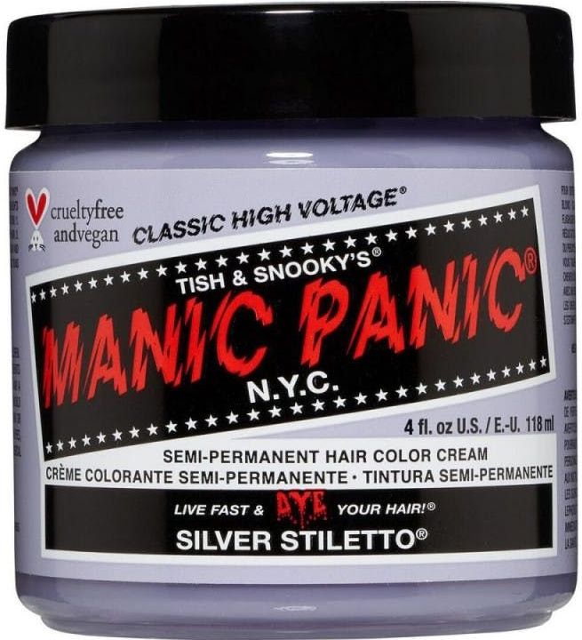 Manic Panic Semi permanente haarverf Silver Stiletto Zilverkleurig