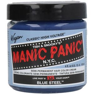 Manic Panic Semi-Permanent Hair Color Cream Blue Steel