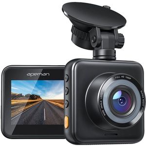 Apeman C420 Dashcam 1080P HD Wifi Auto Video Recorder met Continue Voeding Zwart