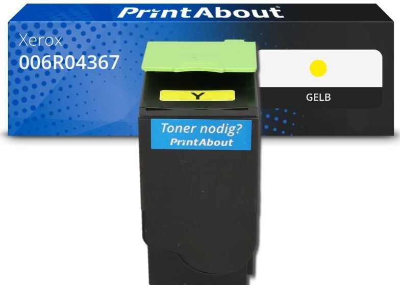 PrintAbout huismerk Toner 006R04367 Geel Hoge capaciteit Geschikt voor Xerox