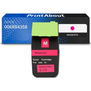 PrintAbout - Toner 006R04358 - Magenta - Geschikt voor Xerox