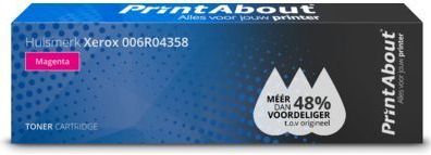 PrintAbout huismerk Toner 006R04358 Magenta Geschikt voor Xerox