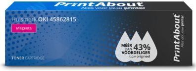 PrintAbout huismerk Toner 45862815 Magenta Geschikt voor OKI