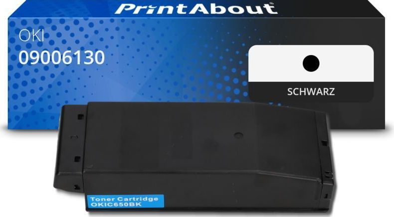 PrintAbout - Huismerk OKI 09006130 - Toner - Zwart