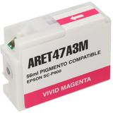 PrintAbout - T47A3 - Inktcartridge - Vivid Magenta - Geschikt voor Epson