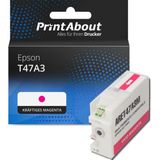 PrintAbout - T47A3 - Inktcartridge - Vivid Magenta - Geschikt voor Epson