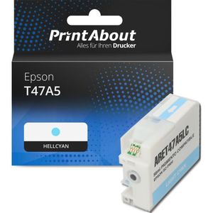 Druckerpatrone kompatibel mit Epson T47A5 - Hellcyan
