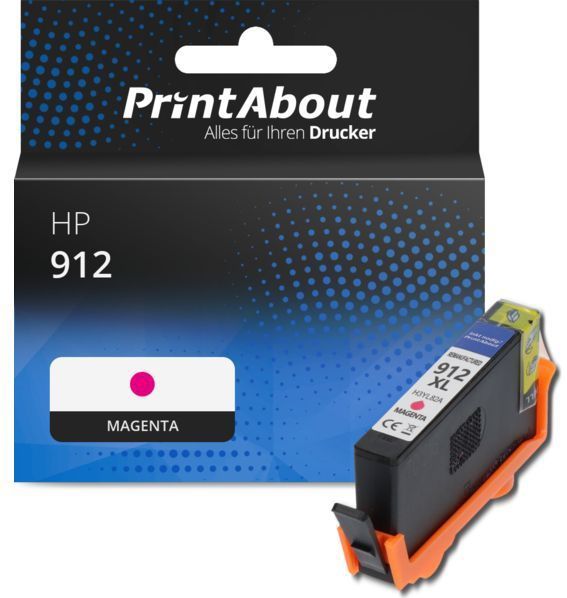PrintAbout - HP 912 - Inktcartridge - Magenta