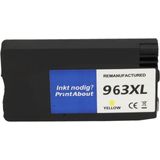 PrintAbout - HP 963 Inktcartridge - Geel - Huismerk