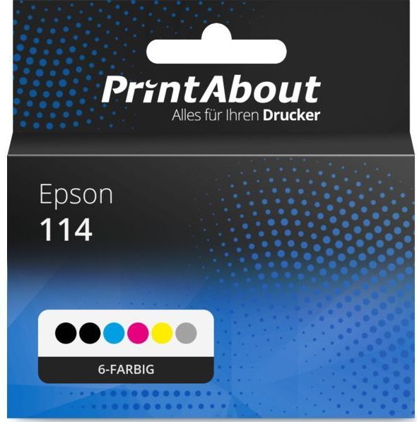 PrintAbout - Huismerk Epson 114 - Inktcartridge - 6-kleuren Multipack
