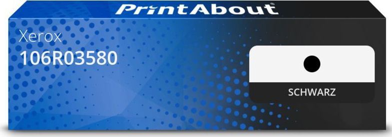 PrintAbout huismerk Toner 106R03580 Zwart Geschikt voor Xerox