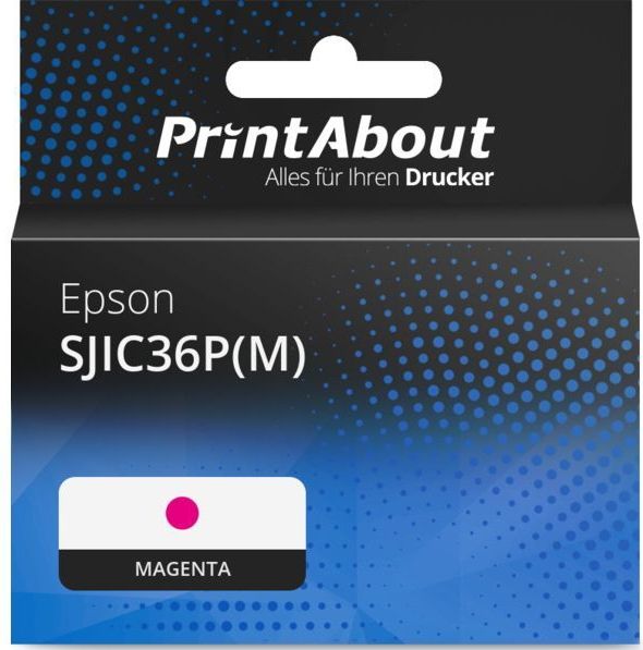 PrintAbout huismerk Inktcartridge SJIC36P(M) Magenta Geschikt voor Epson