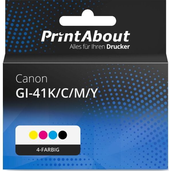 PrintAbout - Canon GI-41K/C/M/Y - Inktcartridge 4-kleuren Multipack