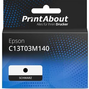 PrintAbout huismerk Inktcartridge C13T03M140 (111) Zwart geschikt voor Epson