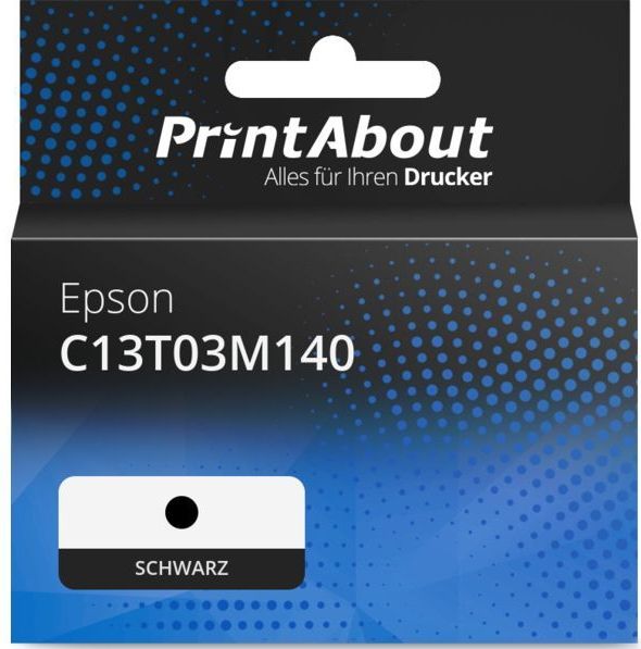 PrintAbout huismerk Inktcartridge C13T03M140 (111) Zwart Geschikt voor Epson