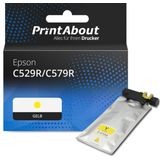 PrintAbout - Inktcartridge C529R/C579R - Geel - Extra Hoge Capaciteit