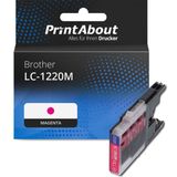 PrintAbout huismerk Inktcartridge LC-1220M Magenta Geschikt voor Brother