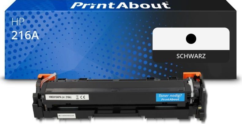 PrintAbout huismerk Toner 216A (W2410A) Zwart Geschikt voor HP