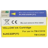 PrintAbout - Inktcartridge SJIC22P(Y) - Geel - Geschikt voor Epson