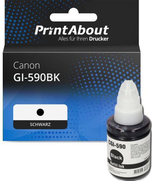 PrintAbout - GI-590BK - Inktcartridge - Zwart