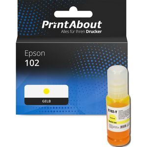 PrintAbout huismerk Inktcartridge 102 (T03R440) Geel geschikt voor Epson