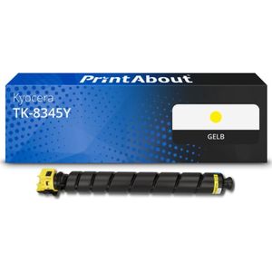 PrintAbout - Kyocera TK-8345Y - Toner - Geel