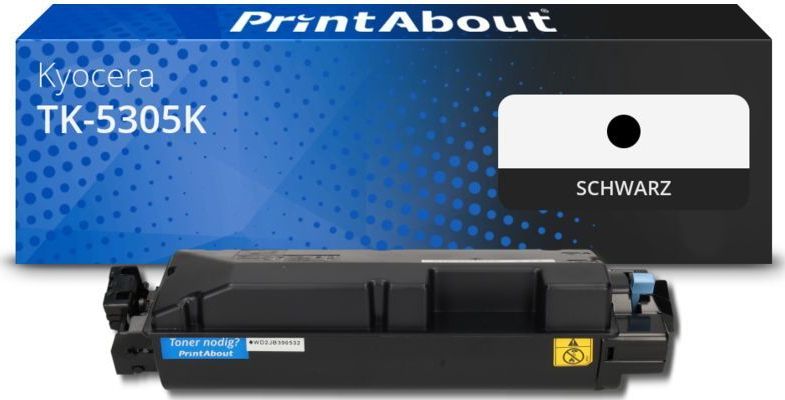 PrintAbout huismerk Toner TK-5305K Zwart Geschikt voor Kyocera