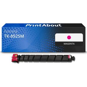 PrintAbout huismerk Toner TK-8525M Magenta Geschikt voor Kyocera