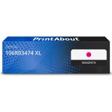 PrintAbout - Toner 106R03474 XL - Magenta - Extra Hoge Capaciteit
