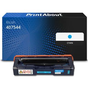 PrintAbout Huismerk Ricoh 407544 (SP C250E) Toner Cyaan Extra hoge capaciteit