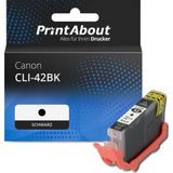 PrintAbout - CLI-42BK - Inktcartridge - Zwart - Geschikt voor Canon