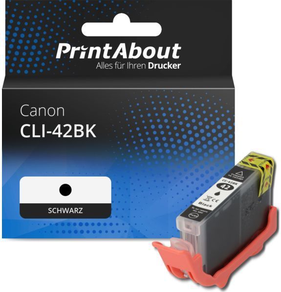PrintAbout - CLI-42BK - Inktcartridge - Zwart - Geschikt voor Canon