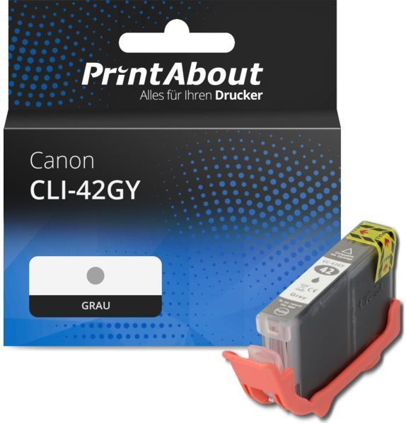 PrintAbout - CLI-42GY - Inktcartridge - Grijs - Geschikt voor Canon