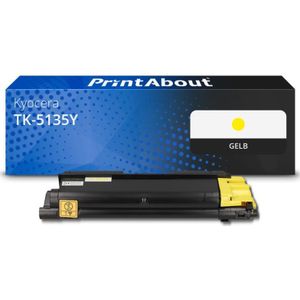 PrintAbout - TK-5135Y - Toner - Geel - Geschikt voor Kyocera