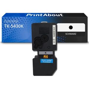 PrintAbout huismerk Toner TK-5430K Zwart geschikt voor Kyocera