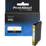 PrintAbout - Inktcartridge 408L - Geel - Hoge Capaciteit - Geschikt voor Epson