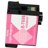 PrintAbout Huismerk Epson T7606 Inktcartridge Vivid licht magenta