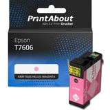 PrintAbout Huismerk Epson T7606 Inktcartridge Vivid licht magenta