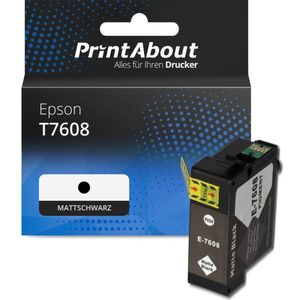 Druckerpatrone kompatibel mit Epson T7608 - Mattschwarz